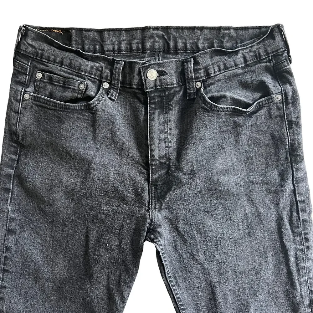 Levi’s 511 Slim Fit Jeans Black Denim Stretch Men’s 31x30 - Picture 2 of 12